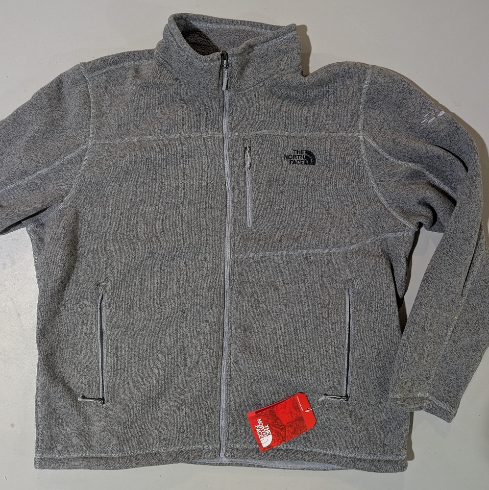 The North Face Men's Zip-Up Gray Sweater